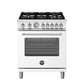 Bertazzoni MAS305GASBIV 30 Inch All Gas Range, 5 Burners Bianco Matt