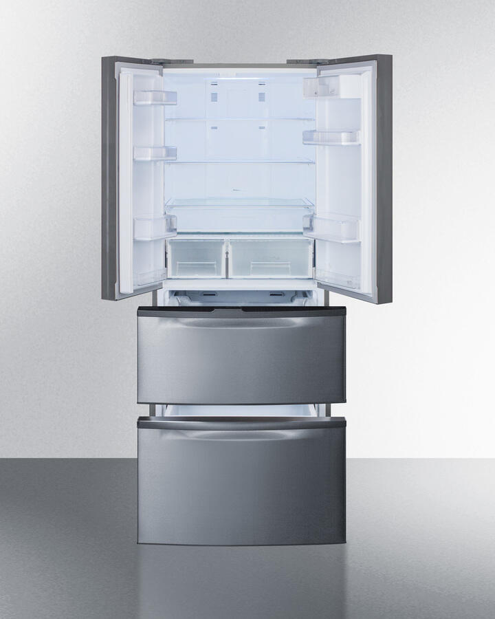 Summit FDRD15SS 27" Wide French Door Refrigerator-Freezer