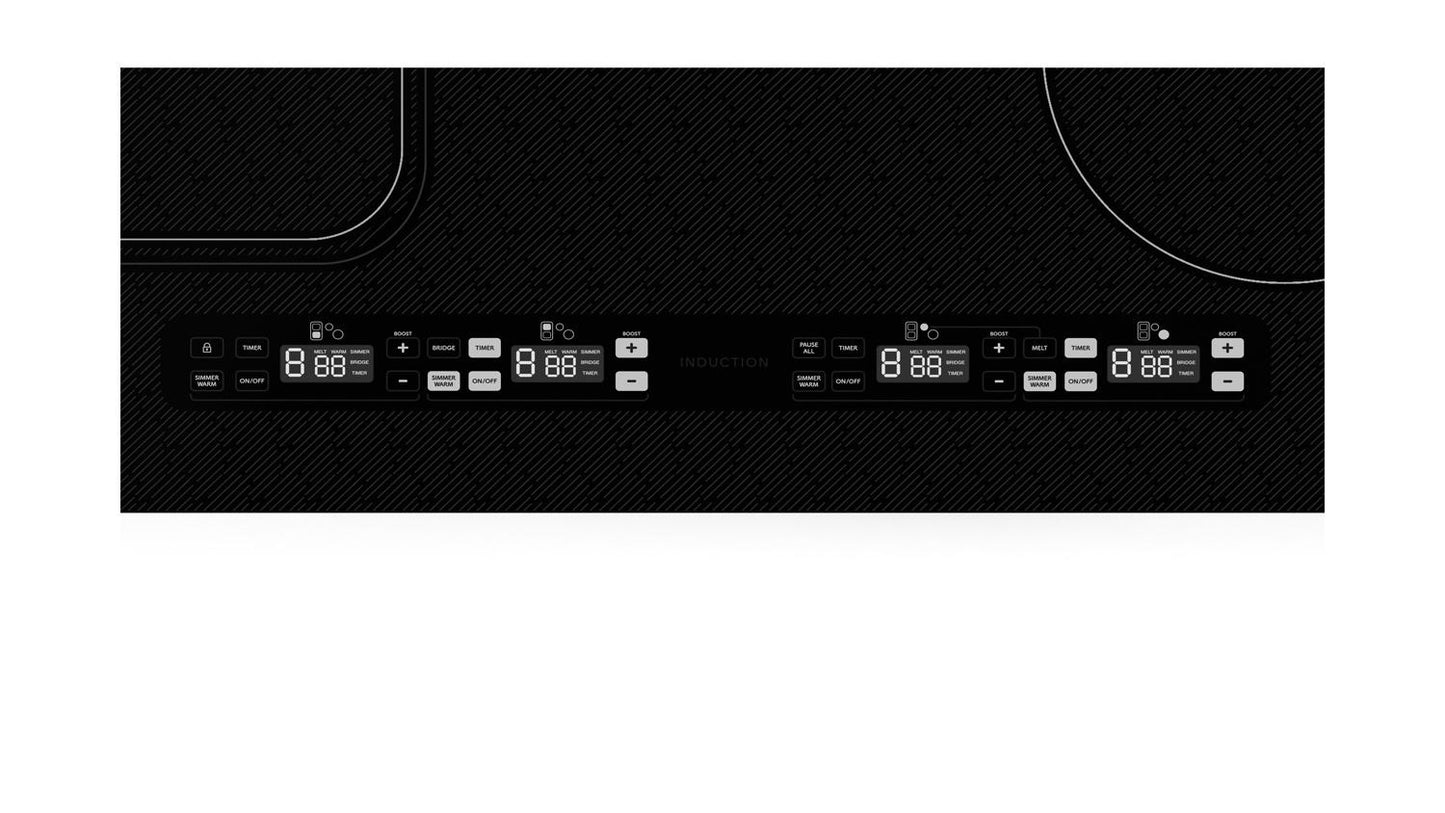 Sharp SCH3043GB Sharp 30 In. Induction Cooktop With Side Accessories