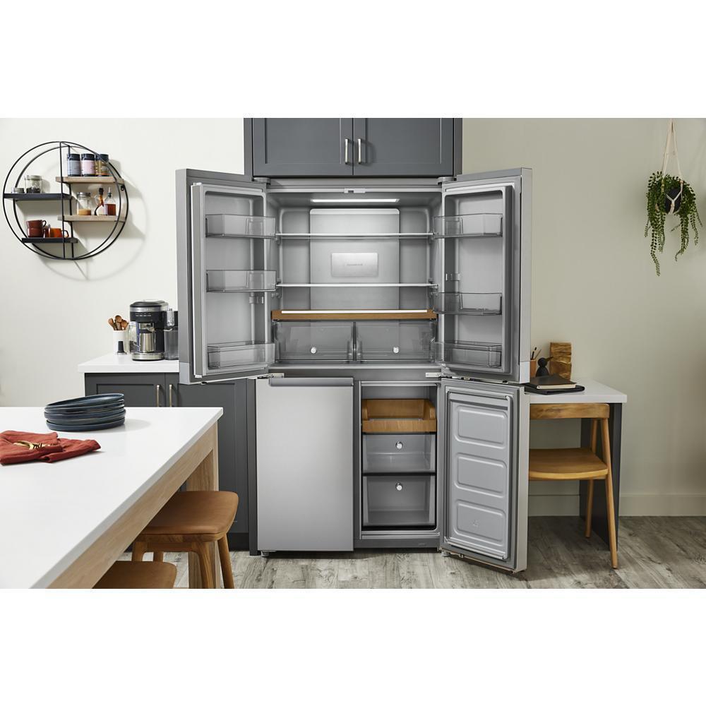 Kitchenaid KRQC506MPS 19.4 Cu. Ft. 36-Inch Wide Counter-Depth 4-Door Refrigerator With Printshield™ Finish