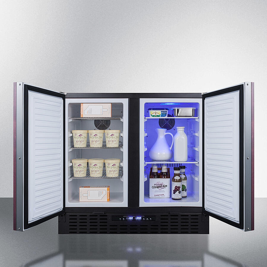 Summit FFRF36IF 36" Wide Built-In Refrigerator-Freezer