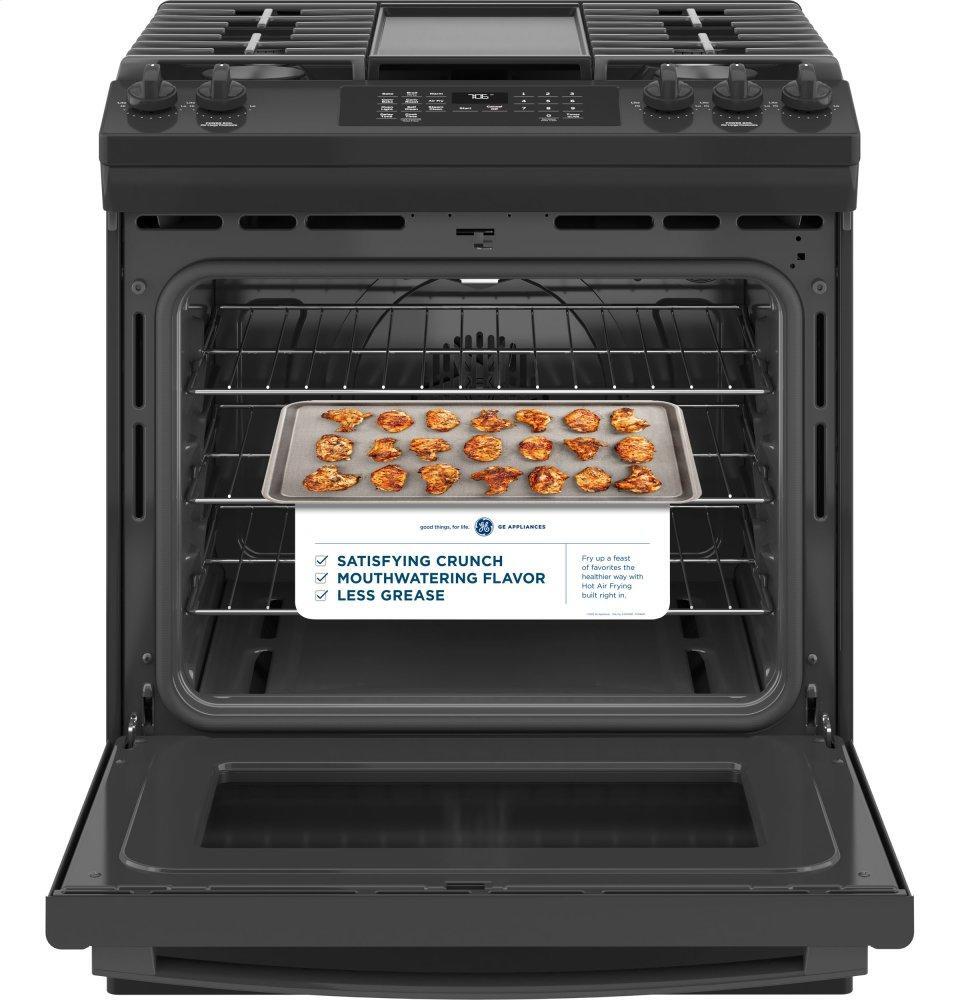 Ge Appliances JGS760DPBB Ge® 30" Slide-In Front-Control Convection Gas Range With No Preheat Air Fry