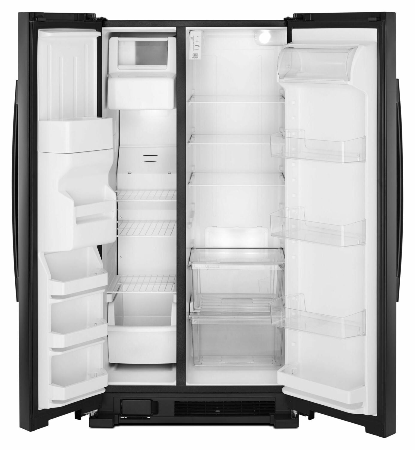 Amana ASI2175GRB 33-Inch Side-By-Side Refrigerator With Dual Pad External Ice And Water Dispenser - Black