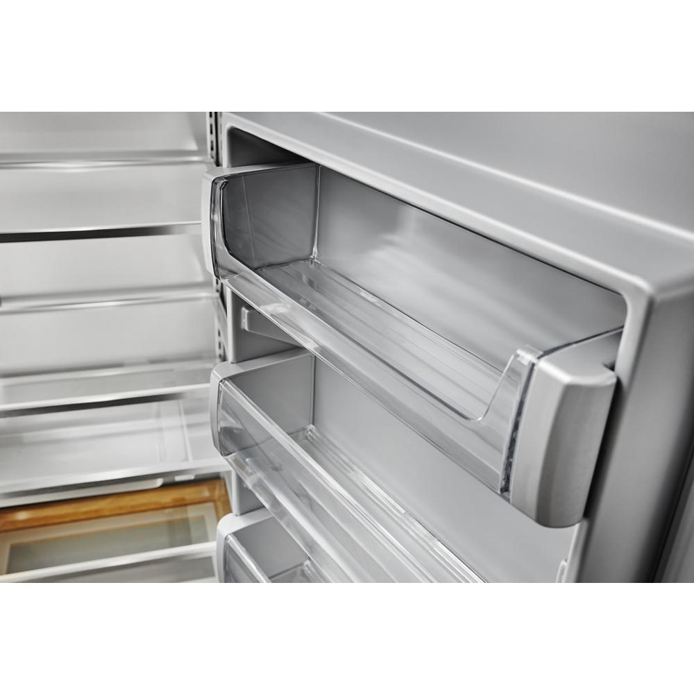 Kitchenaid KBSN708MBS 30 Cu. Ft. 48" Built-In Side-By-Side Refrigerator With Printshield&#8482; Finish