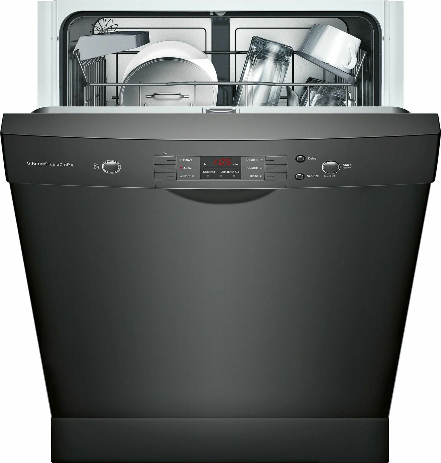 Bosch SHEM3AY56N 100 Series Dishwasher 24'' Black Shem3Ay56N
