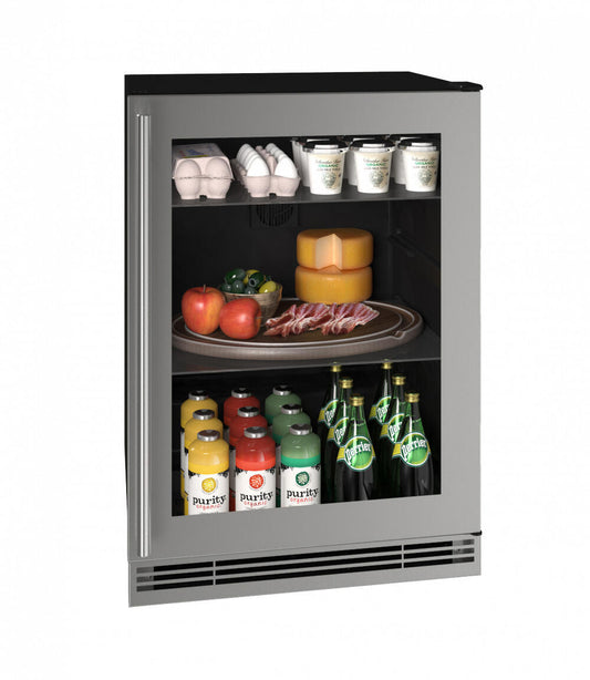 U-Line UHRE124SG01A Hre124 24" Refrigerator With Stainless Frame Finish (115V/60 Hz Volts /60 Hz Hz)