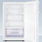 Summit FF511L7NZ Commercially Approved Nutrition Center Series All-Refrigerator In White For Freestanding Use, With Front Lock And Digital Temperature Display
