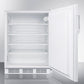 Summit FF7LWBIADA Ada Compliant Built-In Undercounter All-Refrigerator For General Purpose Or Commercial Use, With Lock, Auto Defrost Operation And White Exterior