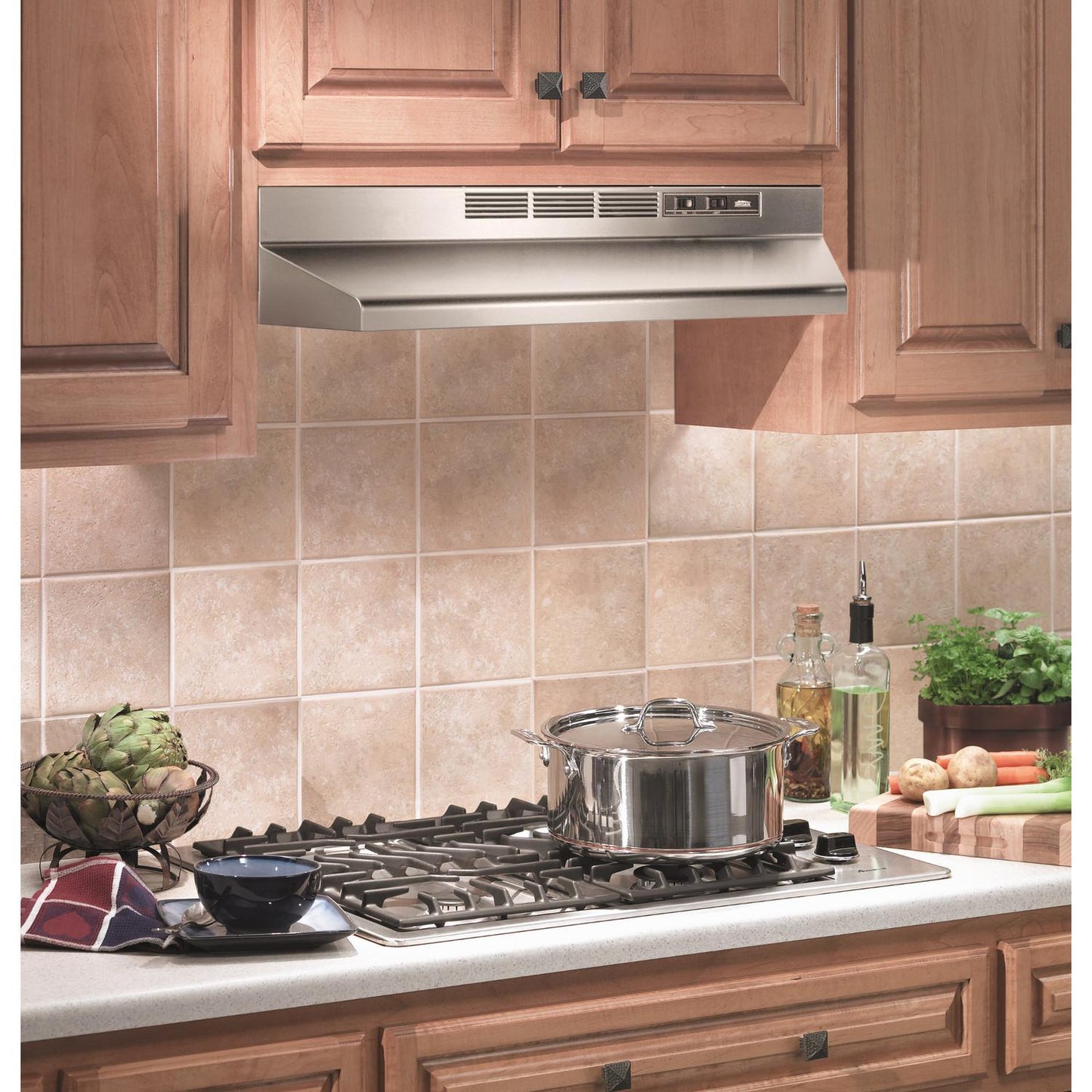 Broan 413604 Broan® 36-Inch Ductless Under-Cabinet Range Hood, Stainless Steel