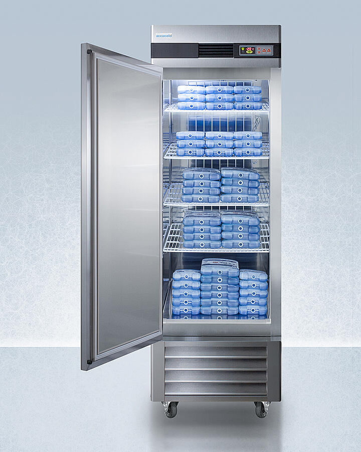 Summit AFS23MLLH Performance Series Pharma-Lab 23 Cu.Ft. All-Freezer In Stainless Steel With Left Hand Door Swing