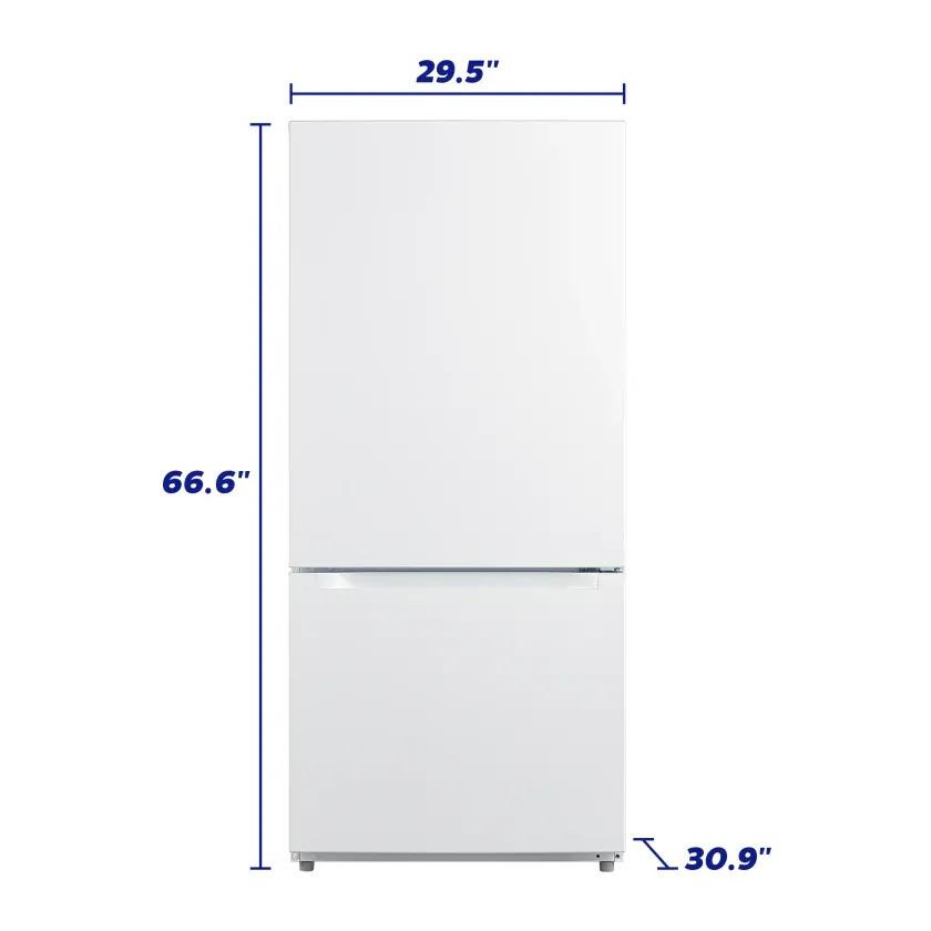 Element Appliance ERBM19CBW Element 18.7 Cu. Ft. Bottom Freezer Refrigerator - White
