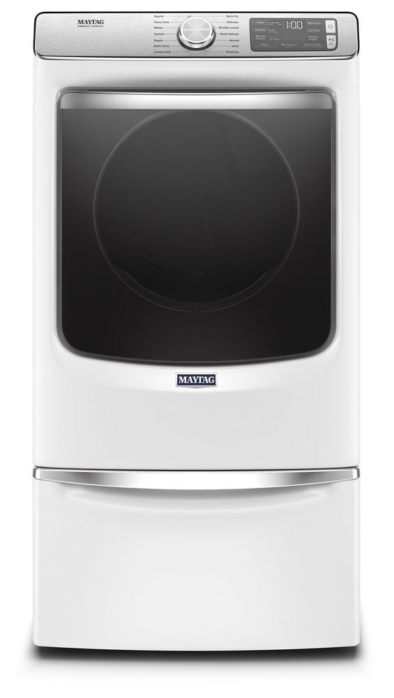 Maytag MGD8630HW Smart Front Load Gas Dryer With Extra Power And Advanced Moisture Sensing With Industry-Exclusive Extra Moisture Sensor - 7.3 Cu. Ft.