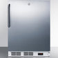 Summit VT65MLBISSTBADA Ada Compliant Built-In Medical All-Freezer Capable Of -25 C Operation, With Lock, Stainless Steel Door, Towel Bar Handle, And White Cabinet