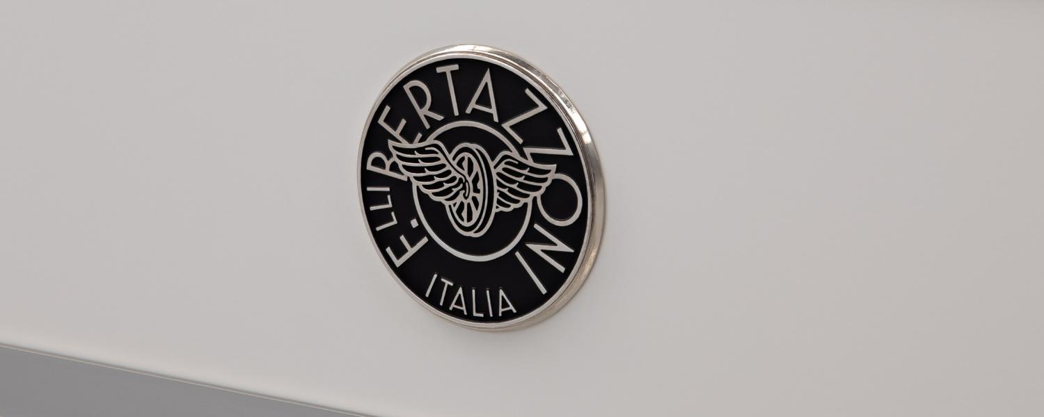 Bertazzoni HER486BTFGMNET 48 Inch All-Gas Range 6 Brass Burner And Griddle Nero Matt