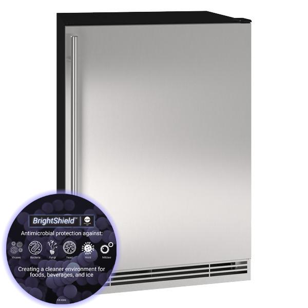 U-Line UHRE124SS81A Hre124 24" Refrigerator With Stainless Solid Finish (115V/60 Hz Volts /60 Hz Hz)