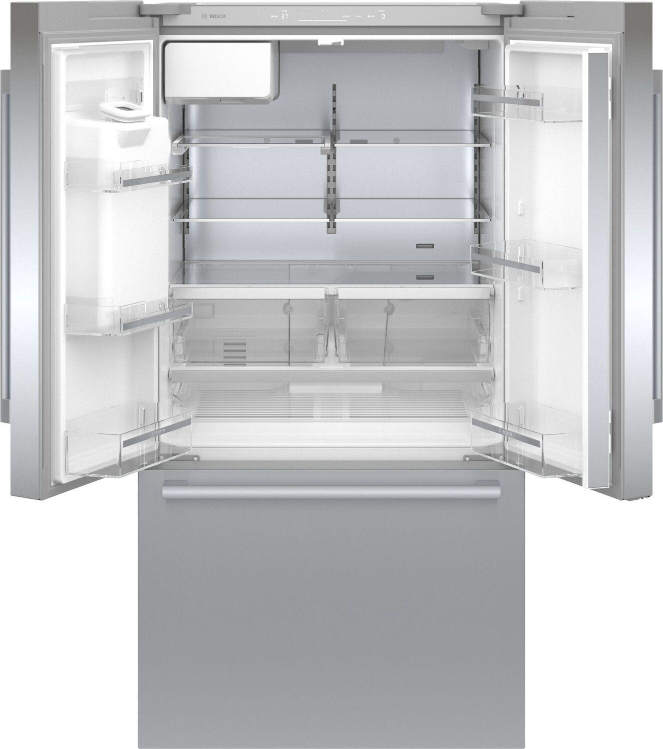 Bosch B36FD50SNS 500 Series French Door Bottom Mount Refrigerator 36'' Easy Clean Stainless Steel B36Fd50Sns