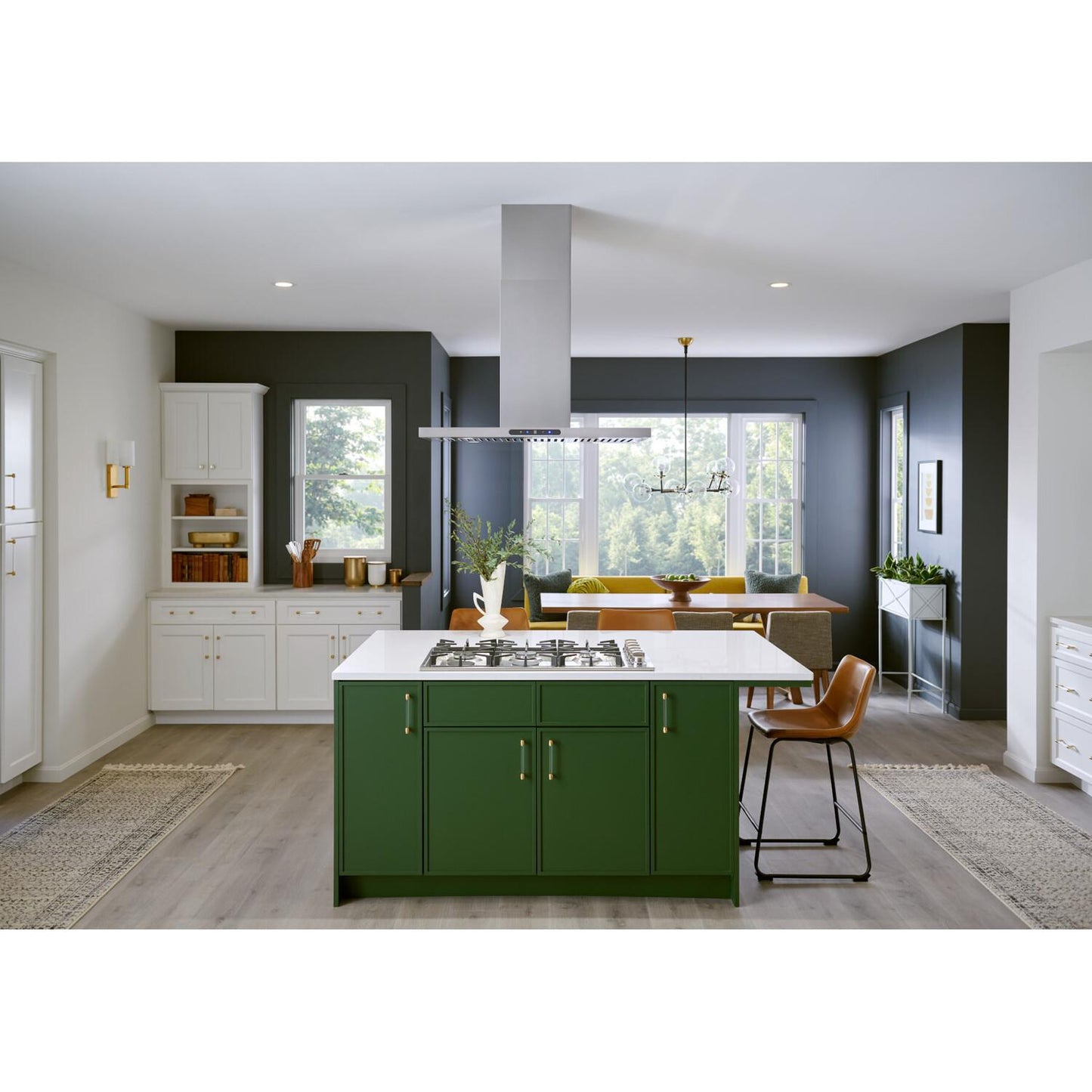 Broan EIT1366SS Broan® Elite 36-Inch T-Style Island Range Hood, 640 Max Blower Cfm, Stainless Steel, W/ Code Ready Technology