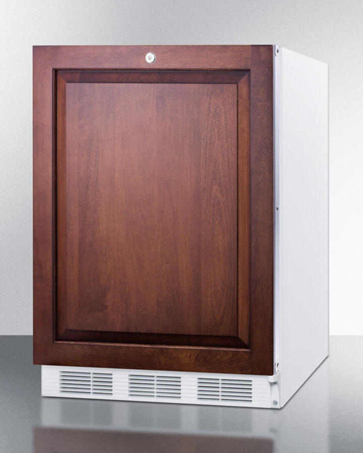 Summit FF7LBIIFADA Ada Compliant Built-In Undercounter All-Refrigerator For General Purpose Or Commercial Use, Auto Defrost W/Lock And Integrated Door Frame For Overlay Panels