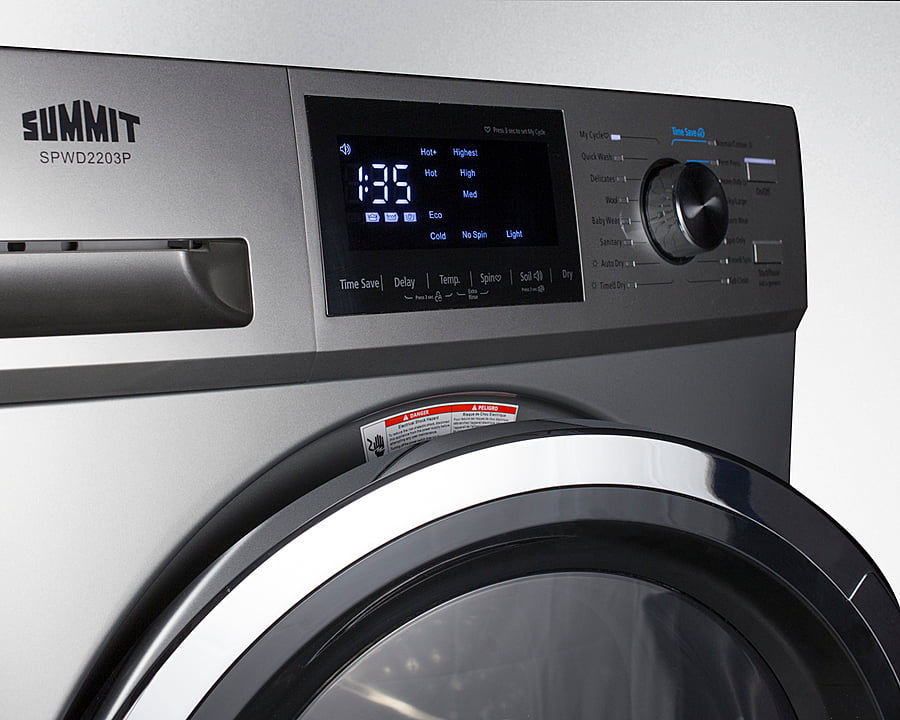 Summit SPWD2203P 24" Wide 115V Electric Washer/Dryer Combo