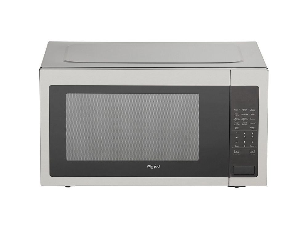 Whirlpool WMC50522HS 2.2 cu. ft. Countertop Microwave with Sensor Cook,  Defrost, Control Lock, 1,200 Watts of Power and Dishwasher-Safe Turntable  Plate: Stainless Steel