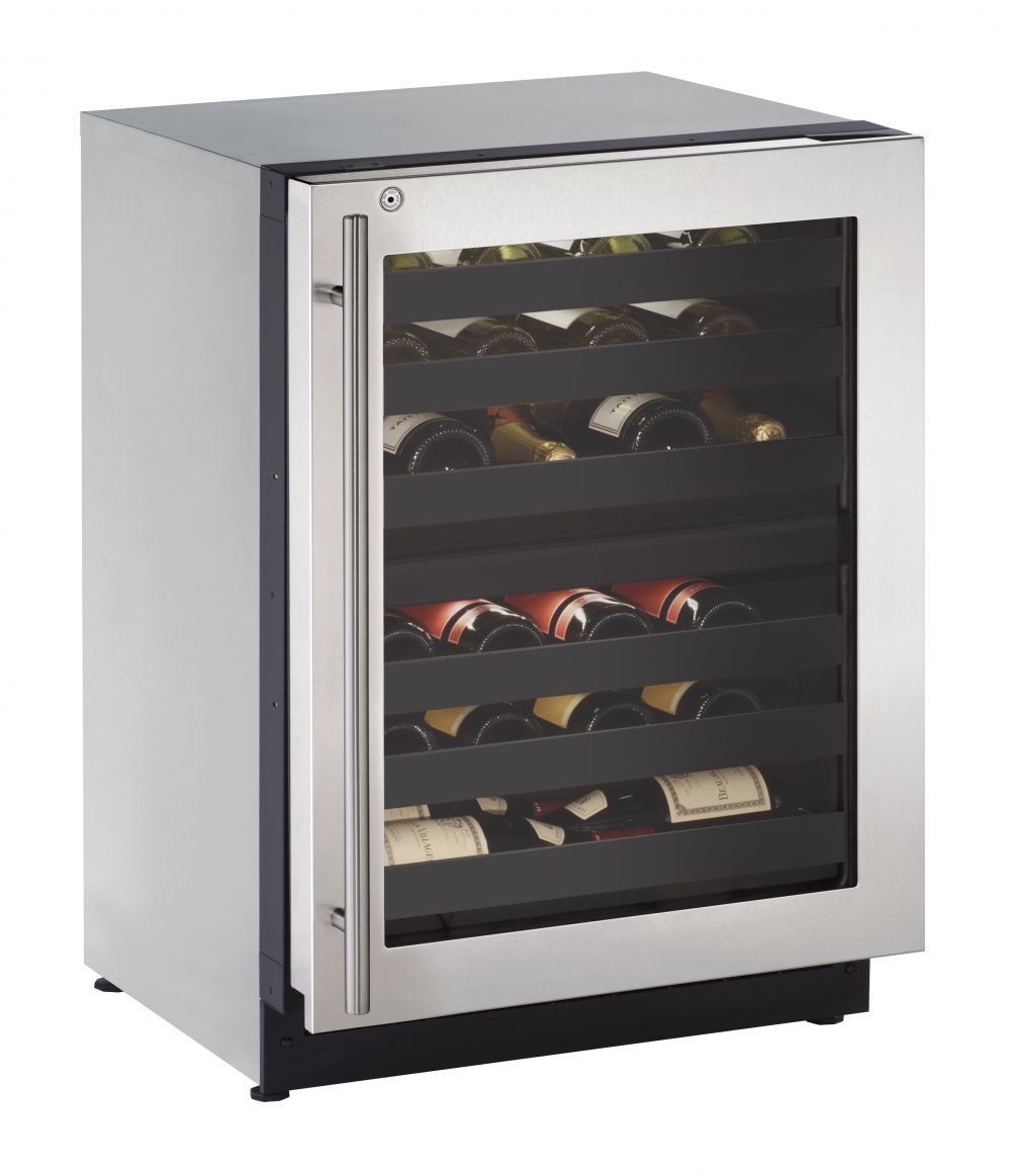 U-Line U2224ZWCS13B 2224Zwc 24" Dual-Zone Wine Refrigerator With Stainless Frame Finish And Right-Hand Hinge Door Swing (115 V/60 Hz Volts /60 Hz Hz)