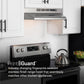 Broan F4030SF Broan® 30-Inch Convertible Under-Cabinet Range Hood, Stainless Finish With Printguard™, 230 Max Blower Cfm