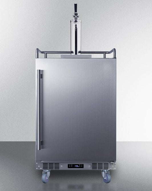 Summit BC74OSCOM 24" Wide Built-In Outdoor Commercial Beer Kegerator