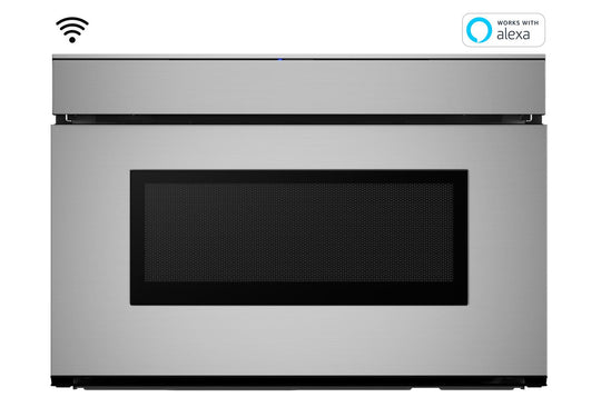 Sharp SMD2479JS 24 In. 1.2 Cu. Ft. 950W Sharp Stainless Steel Smart Easy Wave Open Microwave Drawer Oven
