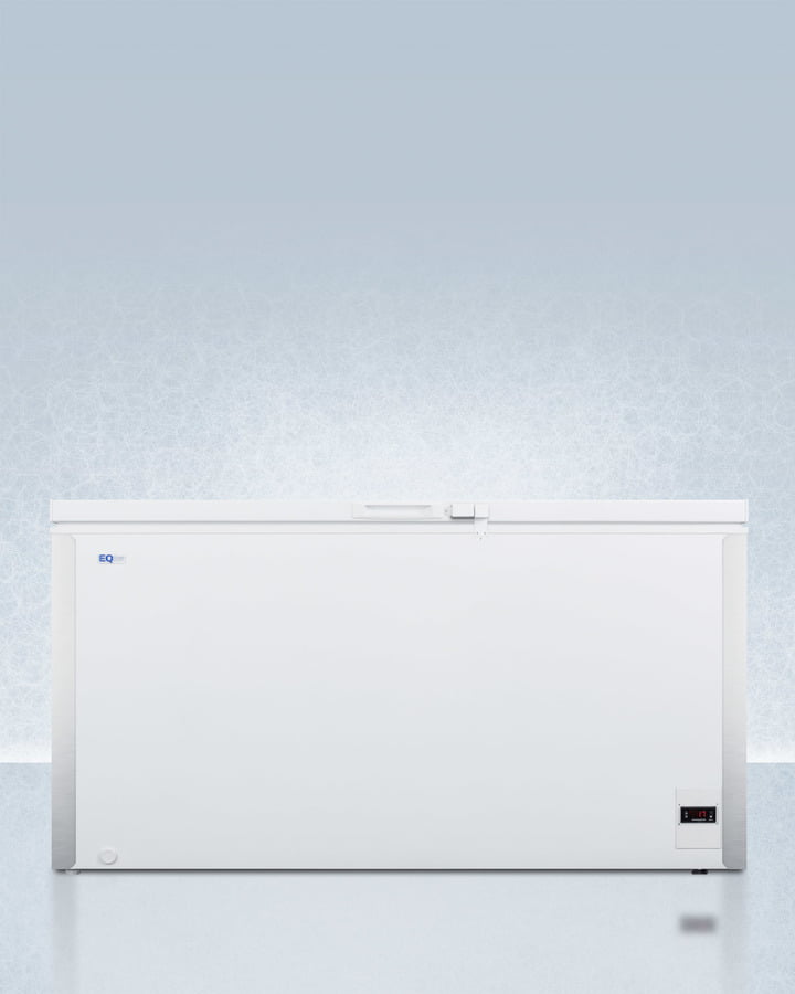 Summit EQFF152 Commercially Listed 17 Cu.Ft. Frost-Free Chest Freezer In White With Digital Thermostat For General Purpose Storage; Replaces Scff150