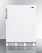 Summit CT661WBIADA Ada Compliant Built-In Undercounter Refrigerator-Freezer For Residential Use, Cycle Defrost With Deluxe Interior And White Exterior Finish