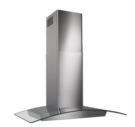 Broan EW5630SS Broan® 30-Inch Curved Glass Canopy Wall-Mount Range Hood W/ Heat Sentry , 500 Cfm, Stainless Steel