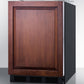 Summit SBC58BBINKIFADA Built-In Undercounter Ada Height Commercially Listed Beer Dispenser With Panel-Ready Door And Black Cabinet; No Tapping Equipment Included