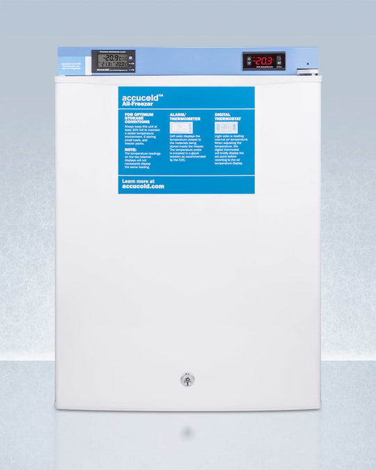 Summit FS30LMED2 Compact Medical/Scientific All-Freezer With Digital Thermostat, Nist Calibrated Thermometer/Alarm, And Front Lock