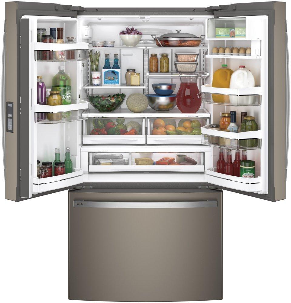 Ge Appliances PWE23KMKES Ge Profile™ Series Energy Star® 23.1 Cu. Ft. Counter-Depth French-Door Refrigerator