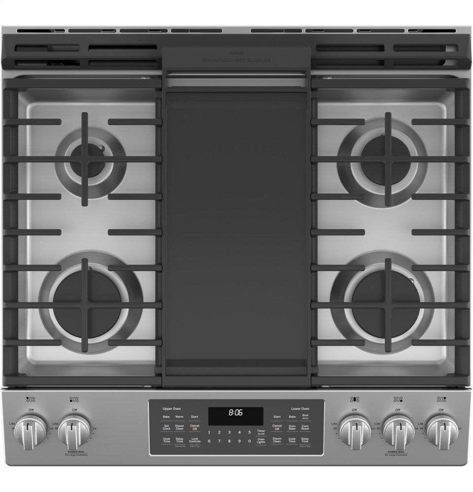 Ge Appliances JGSS86SPSS Ge® 30" Slide-In Front Control Gas Double Oven Range