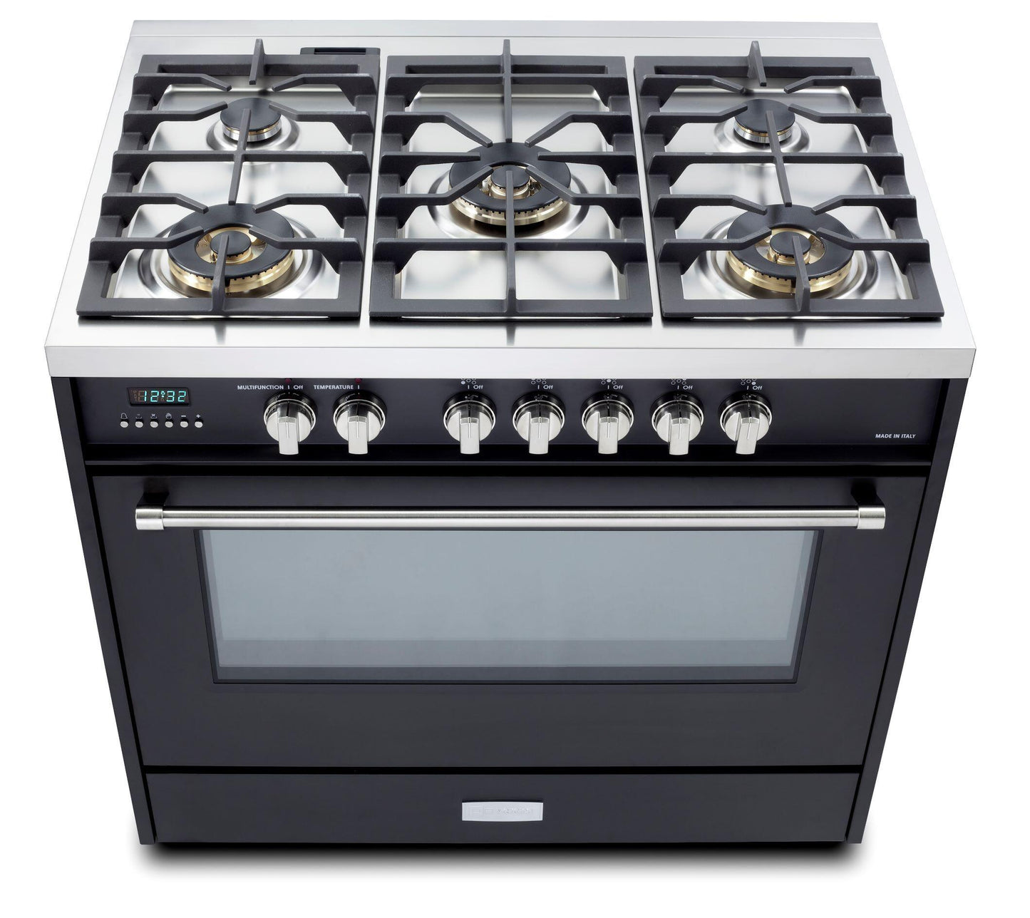 Verona VDFSGE365E Matte Black 36" Dual Fuel - Designer Series