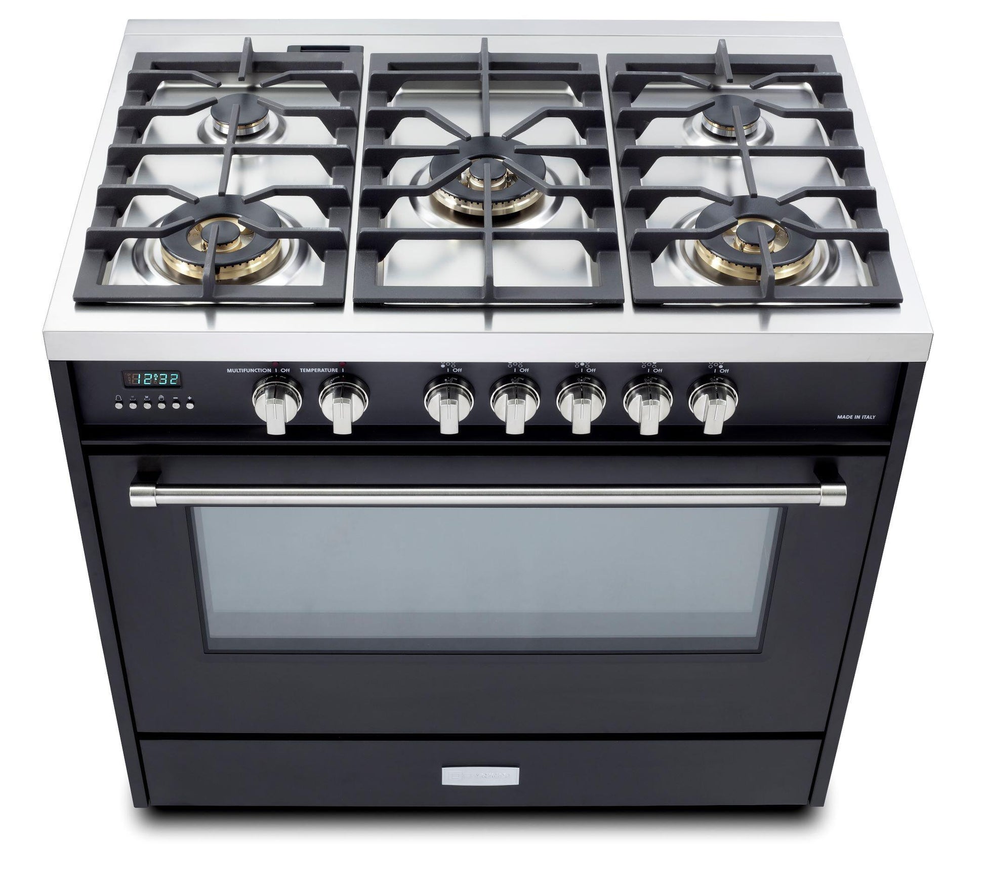 Verona VDFSGE365E Matte Black 36" Dual Fuel - Designer Series