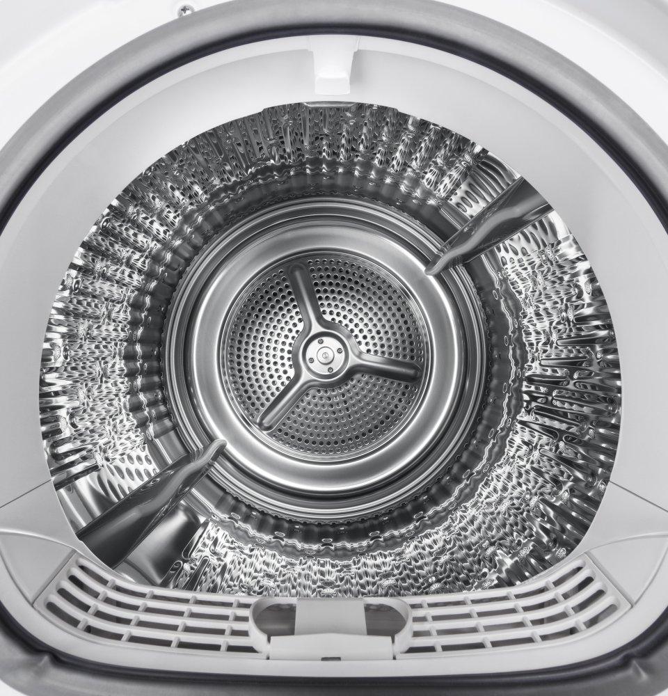 Ge Appliances GFD14ESSNWW Ge® 24" 4.3 Cu.Ft. Front Load Vented Electric Dryer With Stainless Steel Basket