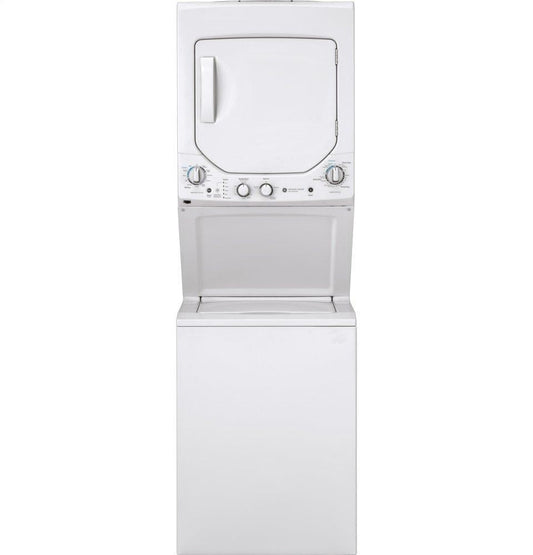 Ge Appliances GUD24ESSMWW Ge Unitized Spacemaker® 2.3 Cu. Ft. Capacity Washer With Stainless Steel Basket And 4.4 Cu. Ft. Capacity Electric Dryer