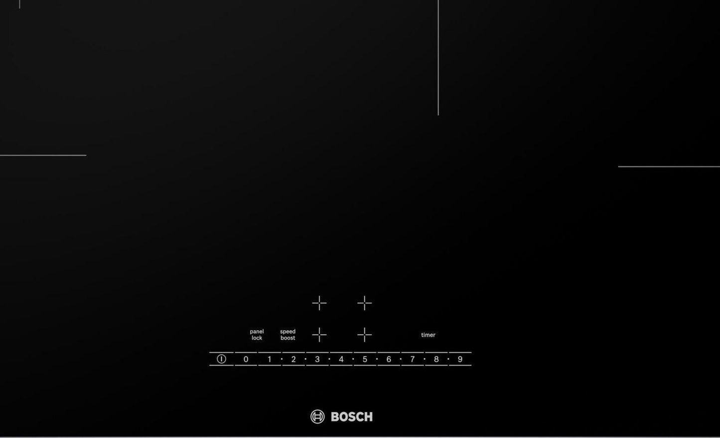 Bosch NIT5060UC 500 Series Induction Cooktop 30'' Black, Surface Mount Without Frame Nit5060Uc