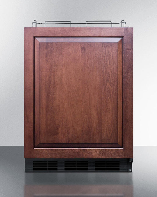 Summit SBC58BBINKIFADA Built-In Undercounter Ada Height Commercially Listed Beer Dispenser With Panel-Ready Door And Black Cabinet; No Tapping Equipment Included