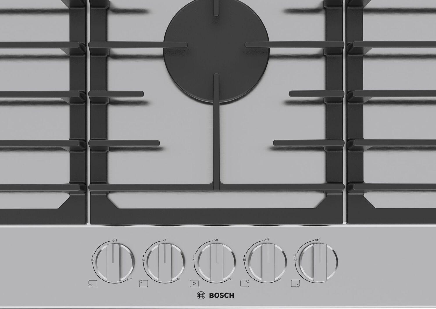 Bosch NGM3650UC 300 Series Gas Cooktop Stainless Steel