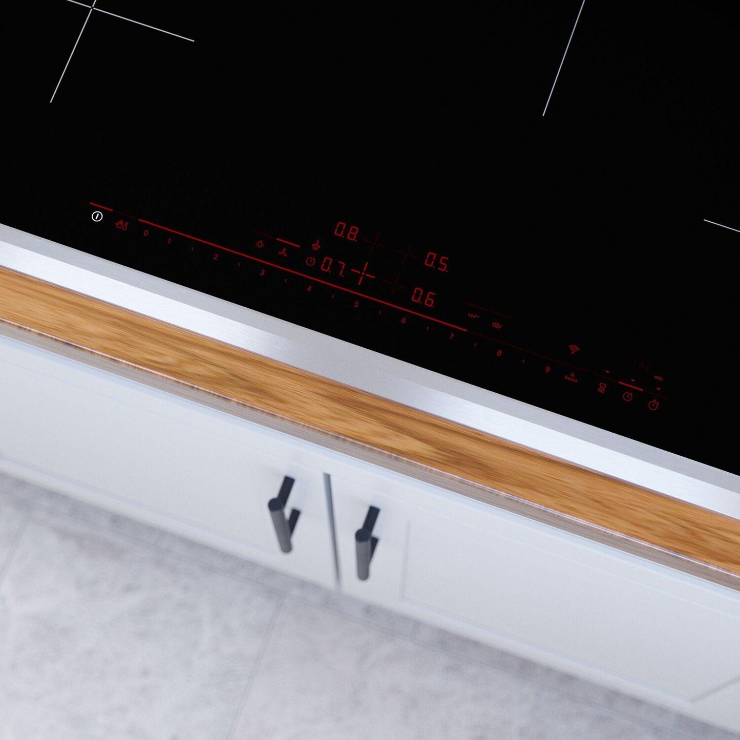 Bosch NIT8060SUC 800 Series Induction Cooktop 30'' Black, Surface Mount With Frame Nit8060Suc