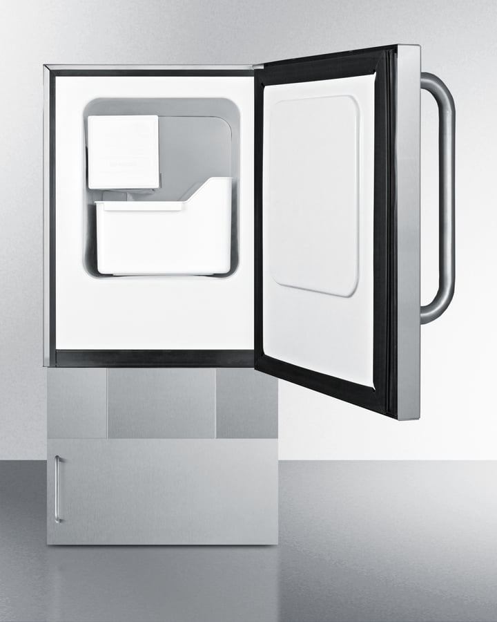 Summit BIM24OSBASE32 12 Lb. Drain-Free Outdoor Icemaker, Ada Compliant