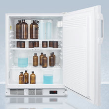 Summit FF7LWBIADAGP Ada Compliant Built-In Undercounter All-Refrigerator For General Purpose And Commercial Use, With Lock, Auto Defrost Operation, Internal Fan, Digital Thermostat, And White Exterior