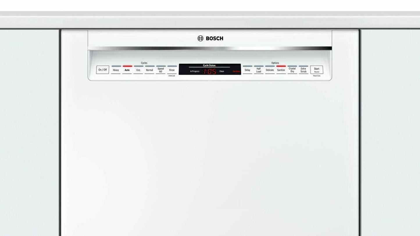 Bosch SHE878ZD2N 800 Series Dishwasher 24'' White She878Zd2N