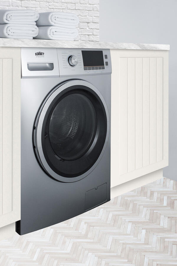 Summit SPWD2201SS 24" Wide 115V Washer/Dryer Combo For Non-Vented Use In Platinum Finish