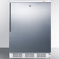 Summit VT65MLSSHV Freestanding Counter Height All-Freezer Capable Of -25 C Operation, With Lock, Wrapped Stainless Steel Door And Thin Handle