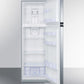 Summit FF948SS 8.8 Cu.Ft. Frost-Free Refrigerator-Freezer With Platinum Cabinet And Stainless Steel Doors
