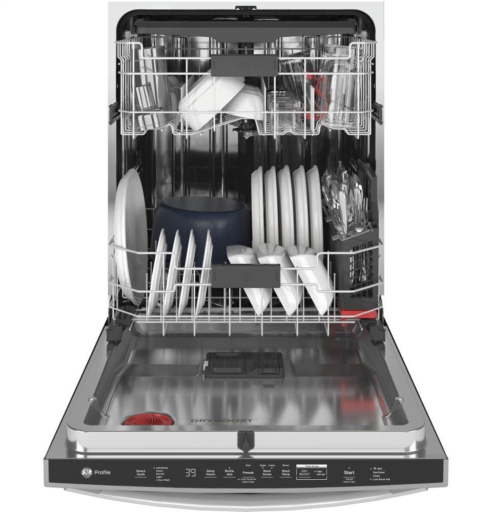 Ge Appliances PDT785SYNFS Ge Profile&#8482; Fingerprint Resistant Top Control With Stainless Steel Interior Dishwasher With Sanitize Cycle & Twin Turbo Dry Boost
